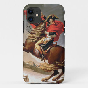 Napoleon Crossing the Alps, c.1800 (olie op canvas iPhone 11 Hoesje