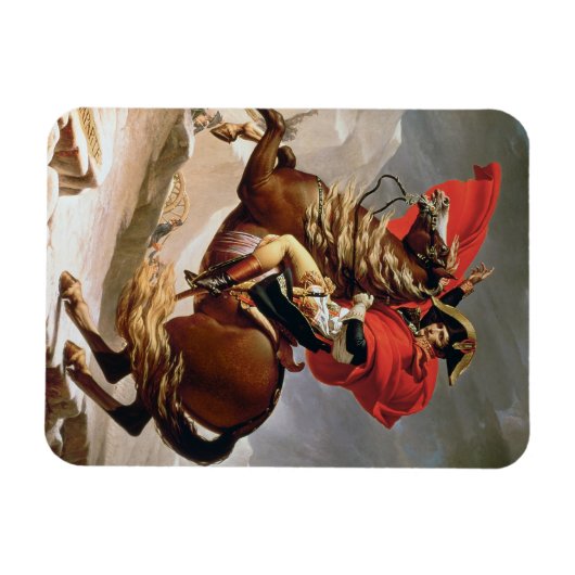 Napoleon Crossing the Alps, c.1800 (olie op canvas Magneet (Horizontaal)