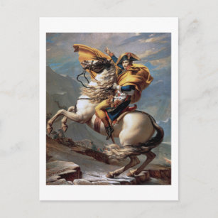 Napoleon Crossing the Alps, Jacques-Louis David Briefkaart