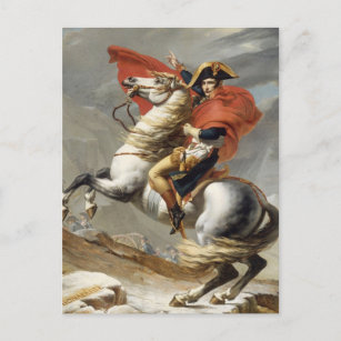 Napoleon Crossing the Alps - Jacques-Louis David Briefkaart