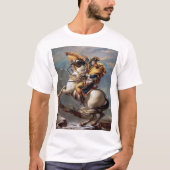 Napoleon Crossing the Alps, Jacques-Louis David T-shirt (Voorkant)