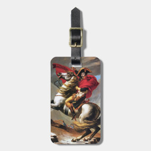 Napoleon die de Alpen-Bagagelabels passeert Bagagelabel