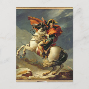 Napoleon die de Alpen oversteekt op 20 mei 1800 Briefkaart