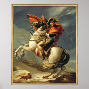 Napoleon die de Alpen oversteekt op 20 mei 1800 Poster