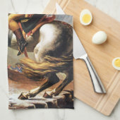 Napoleon die de keukenhanddoek Alps passeert (Quarter Fold)