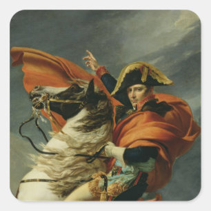 Napoleon door de Alpen 2 Vierkante Sticker