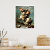 Napoleon door de Alpen Poster (Keuken)