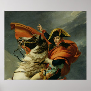 Napoleon door de Alpen Poster