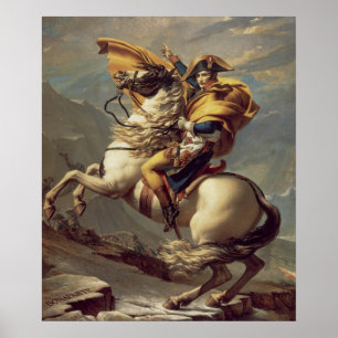 Napoleon door de Alpen Poster