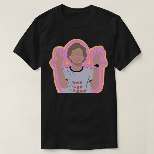 Napoleon Dynamite Jazz Hands Sticker T-shirt (Design voorkant)