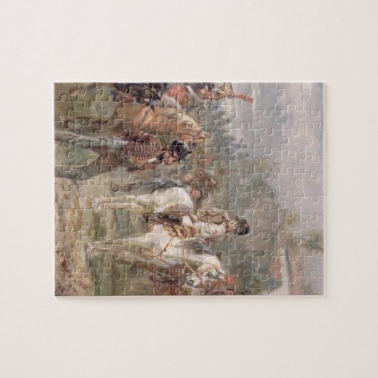 Napoleon en zijn troepen (olie op het paneel) (paa legpuzzel (Horizontaal)