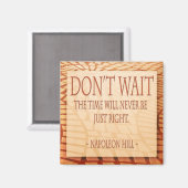 Napoleon Hill cite un aimant (Recto/Verso)