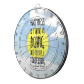 Napoleon Hill citeert: "Geluk wordt gevonden in do Dartbord (Voorkant Rechts)