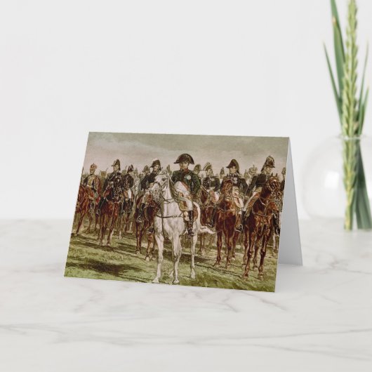Napoleon I en zijn Personeel, c.1860 Kaart (Voorkant)