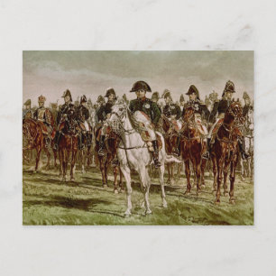 Napoleon I en zijn staf, c.1860 Briefkaart