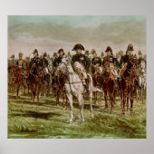 Napoleon I en zijn staf, c.1860 Poster (Voorkant)