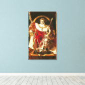 Napoleon I on the Imperial Throne, 1806 Canvas Afdruk (Insitu (Houten vloer))