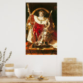 Napoleon I on the Imperial Throne, 1806 Poster (Keuken)