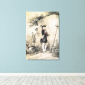 Napoleon I op de militaire school Canvas Afdruk (Insitu (Houten vloer))