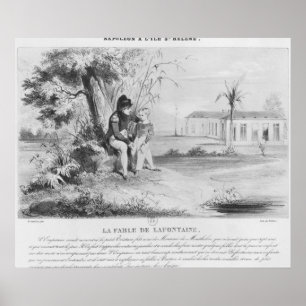 Napoleon I op het eiland St. Helena Poster