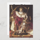 Napoleon I op zijn keizerlijke troon Kaart (Voorkant / Achterkant)