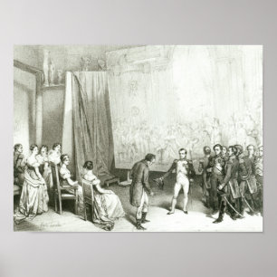 Napoleon I Visiting the Studio of David Poster