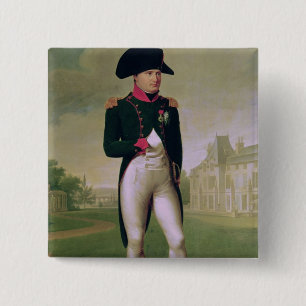 Napoleon I voor de Chateau de Malmaison Vierkante Button 5,1 Cm