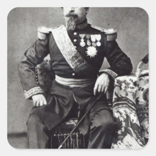 Napoleon III, 1860-70 Vierkante Sticker