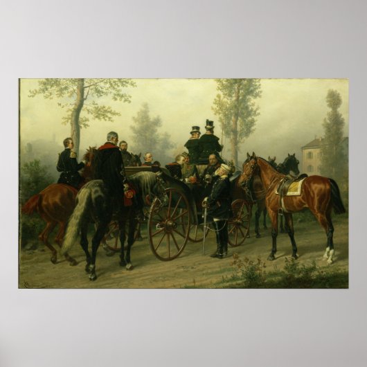 Napoleon III en Bismarck Poster (Voorkant)