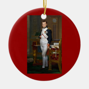 Napoleon in zijn studie over siervissen keramisch ornament