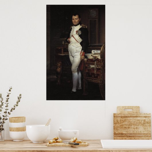 Napoleon in zijn studie van Jacques Louis David Poster (Keuken)