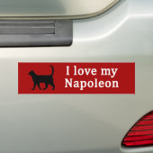 Napoleon Love Bumpersticker (Op auto)