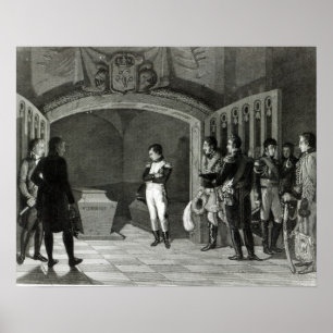 Napoleon Meditating voor de Tomb Poster