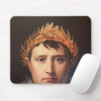 Napoleon met lauwerkrans gekroonde held muismat
