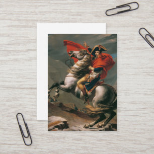 Napoleon met paard, Slag bij de St. Bernardpas Visitekaartje