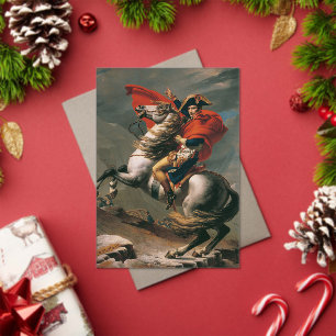 Napoleon met paard, Slag bij St. Bernard Pass Acryl Uitnodigingen
