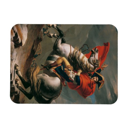 Napoleon met paard, Slag bij St. Bernard Pass Magneet (Horizontaal)