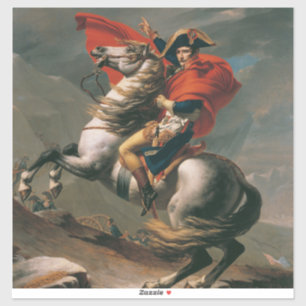 Napoleon met paard, Slag bij St. Bernard Pass Sticker
