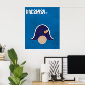 Napoleon:Minimalist Historical Figures Poster (Bureau à domicile)
