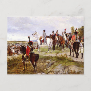 Napoleon op Borodino Briefkaart