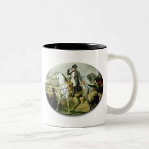 Napoleon op een paard tweekleurige koffiemok