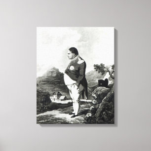 Napoleon op het eiland St. Helena, 1820 Canvas Afdruk