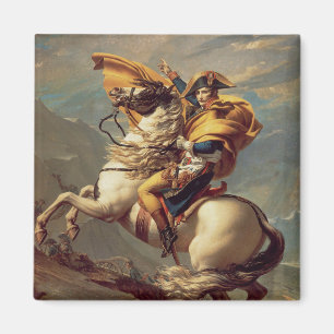 Napoleon oversteekt de Alpen-Jacques-Louis David Magneet