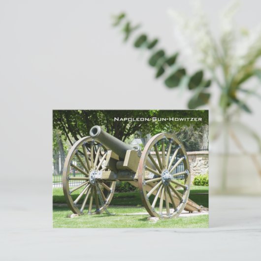 Napoleon Pistool-Howitzer Briefkaart (Staand voorkant)