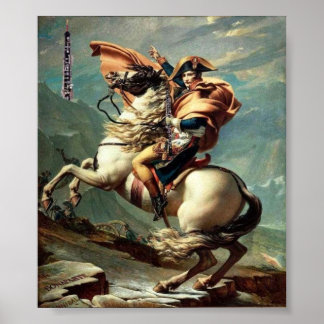 Napoleon Poster: De Alpen oversteken voor een Leed Poster
