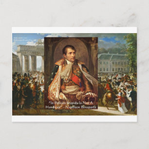 Napoleon "Stupiditeit Politiek" Citaat Cadeaus T-s Briefkaart