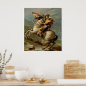 Napoléon Traversant les Alpes 1800 Affiche d'art (Cuisine)