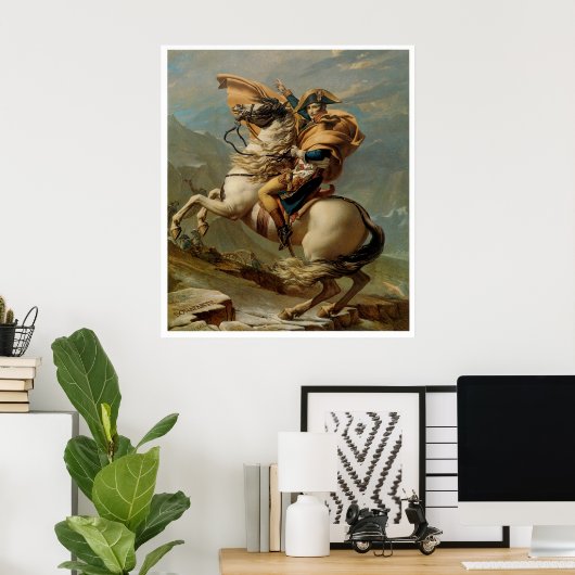 Napoléon Traversant les Alpes 1800 Affiche d'art (Bureau à domicile)
