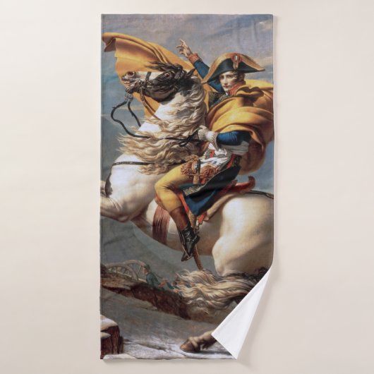 Napoléon Traversant les Alpes, Jacques-Louis David (Serviette de bain)