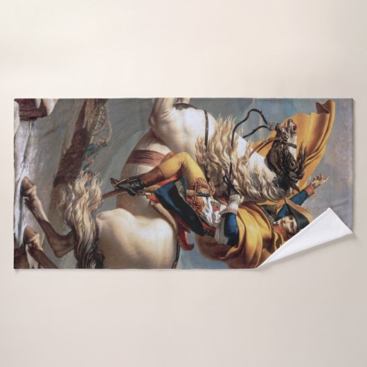 Napoléon Traversant les Alpes, Jacques-Louis David (Serviette de bain)